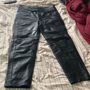 Black Leather Pants